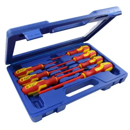 [NAR-862303] Screwdriver set in plastic case, S LINE ELEKTRO SLIM 7 dílná
