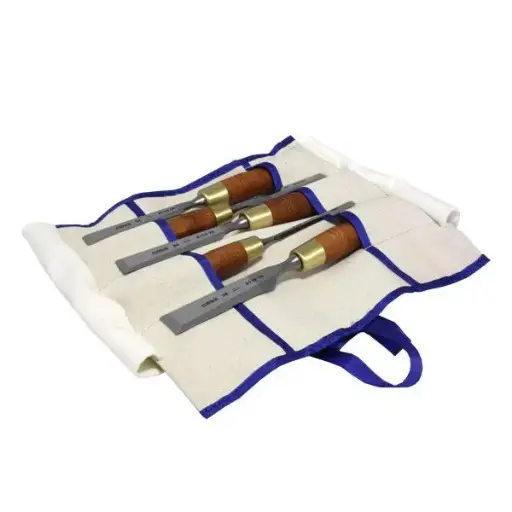 [NAR-863821] Set steekbeitels PREMIUM, WOOD LINE PLUS in gereedschapsrol 6/12/16/20/26 GESLEPEN