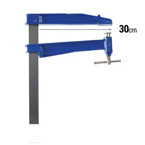 [PIH-06100] PIHER Gietijzeren klem K-100cm Bar:40x10 mm Spandiepte:30 cm
