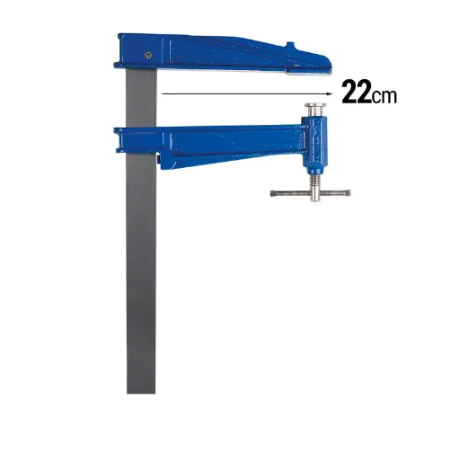 [PIH-15100] PIHER Cast iron clamp S-100cm Bar:40x10 mm Clamping depth:22 cm