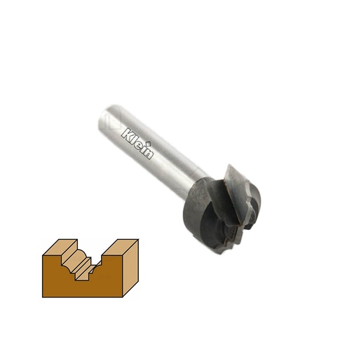 [SIS-C114.190.R] Sistemi Klein HW PLUNGE BIT S=8 D=19 R=3,5 Z=2 DX