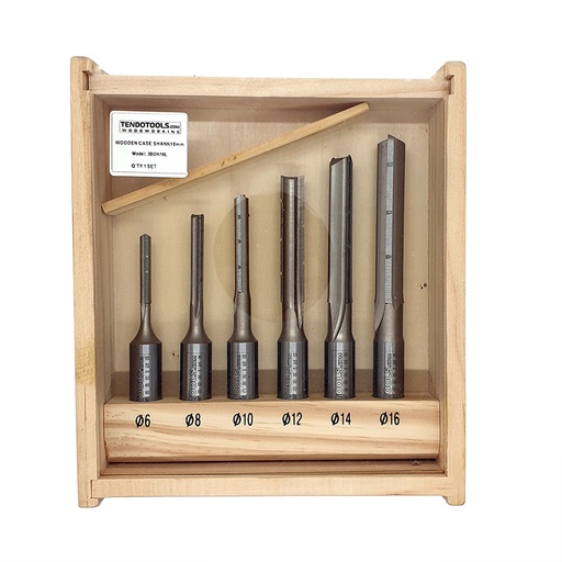 [TEN-360050] Assortiment de 6 mèches en coffret bois