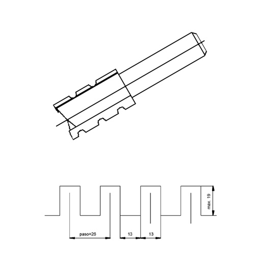 [VIR-1140060] Virutex CARBIDE STRAIGHT DOVETAILING BIT D.12
