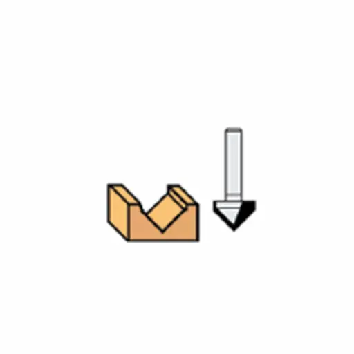 [VIR-1140087] Virutex CARBIDE V-SLOTTING BIT 90DEG.