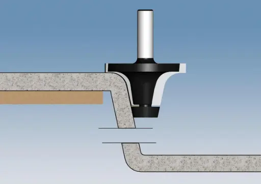 [VIR-1740342] Virutex TRIMMING CARB. BIT FOR SINKS R.6 a=0-20