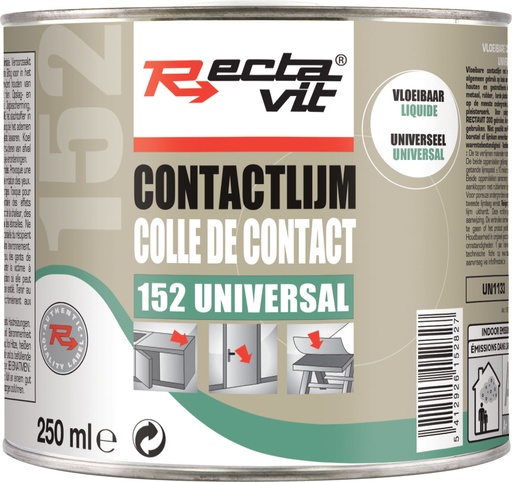 [REC-114633] contactlijm 152 Universal Vloeibaar Beige/Geel 0,25L