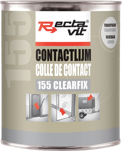 [REC-114618] Colles de contact 155 ClearFix Transparent 0,75L