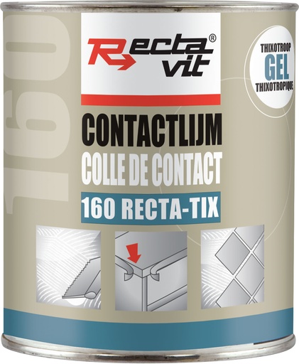[REC-125059] Colles de contact 160 RectaTix Gel Beige/Jaune 0,75L