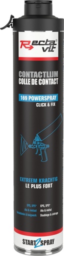 [REC-167133] Spuitlijm Aerosol PowerSpray Click & Fix Transparant 0,75L