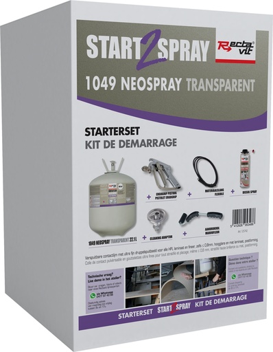 [REC-125742] Spuitlijm Canister 1049 NeoSpray - Start 2 Spray Starterset Transparant 1set