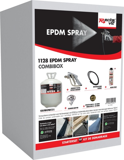 [REC-137500] Spuitlijm Canister 1128 EPDM Spray - Combibox Groen 1set