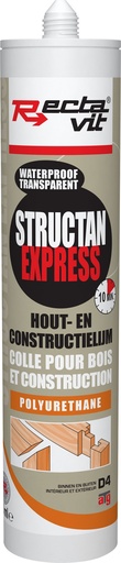 [REC-114300] Colle de Bois Structan Express Transparent 0,31L