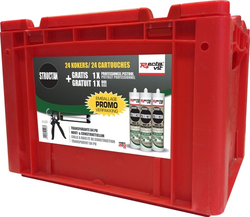 [REC-145993] Houtlijm Structan Promobox Transparant 1set