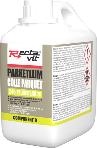 [REC-115030] Colles Parquet 245 2C PU Brun 6kg