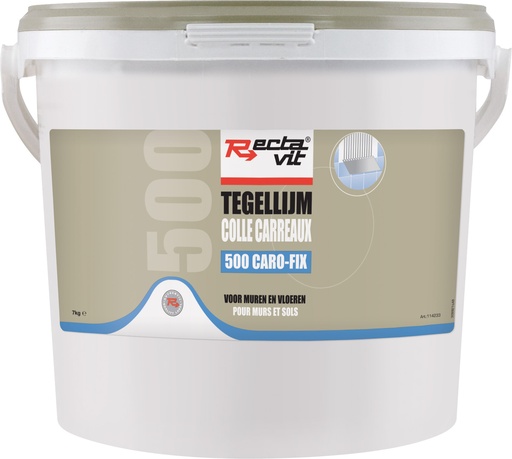 [REC-114233] Tegellijm 500 CaroFix Lichtgrijs 7kg