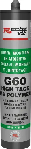 [REC-113851] Montagelijm G60 High Tack Bruin 0,29L