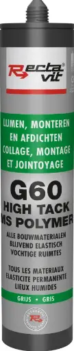 [REC-113852] Montagelijm G60 High Tack Grijs 0,29L