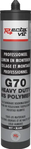 [REC-119573] Montagelijm G70 Heavy Duty Wit 0,29L