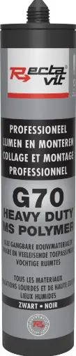 [REC-121985] Colles de montage G70 Heavy Duty Noir 0,29L