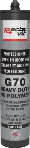[REC-154640] Montagelijm G70 Heavy Duty Grijs 0,29L