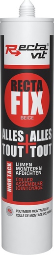 [REC-113872] Montagelijm RectaFix 'Alles+Alles' Beige 0,29L