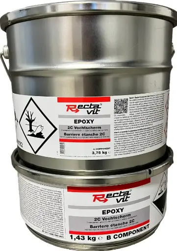 [REC-169360] Primer 2K Epoxy Vochtscherm Transparant, lichtgele schijn 5kg