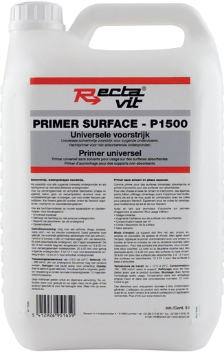 [REC-118845] Primer Primer Surface P1500 Wit, droogt transparant op 5L