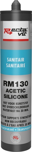 [REC-113639] Vochtige ruimtes RM130 Sanitair (Acetic Silicone) Transparant 0,31L