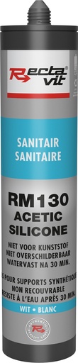 [REC-113651] Vochtige ruimtes RM130 Sanitair (Acetic Silicone) Wit 0,31L