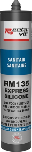 [REC-160636] Vochtige ruimtes RM135 Sanitair Express (Silicone) Transparant Grijs 0,31L