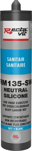 [REC-119351]  RM 135-SW Sanitaire (Neutral Silicone)  Blanc 0,31L