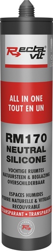 [REC-115779] Natuursteen RM170 All in 1 (Neutral Silicone) Transparant 0,31L