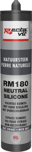 [REC-166857] Natuursteen RM180 Natuursteen (Neutral Silicone) Mat Zwart 0,31L