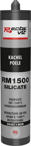 [REC-118468] Hoge temperaturen RM 1500 Kachelkit (Silicate) Zwart 0,31L