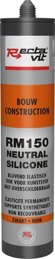 [REC-115626] Bouw & Beglazing RM150 Bouw (Neutral Silicone) Zwart 0,31L