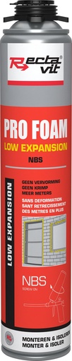 [REC-122982] Montageschuim Pro Foam Low Expansion NBS Champagne 0,8L
