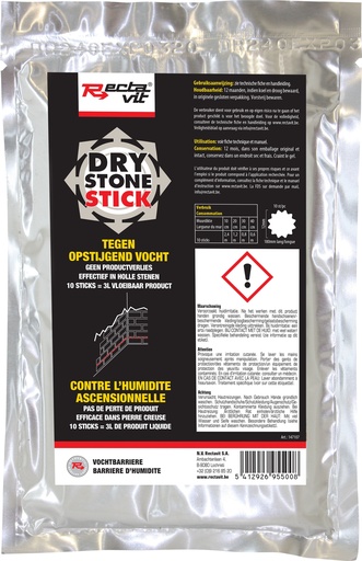 [REC-147107]  DryStone Stick  Droogt transparant op 10st/pc