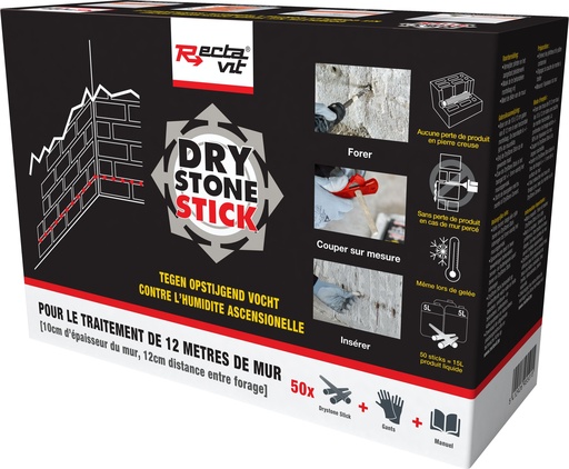 [REC-147106]  DryStone Stick Combibox Droogt transparant op 1set