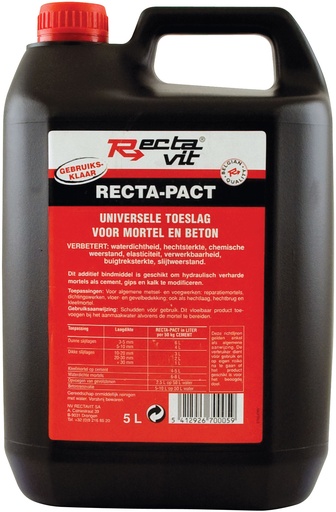 [REC-114649]  Recta-Pact Laiteux, séchage transparent 5L