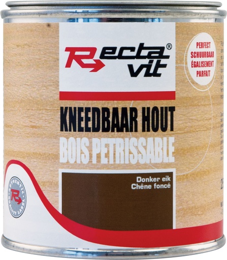 [REC-125235]  Kneedbaar Hout Donkere eik 0,25L