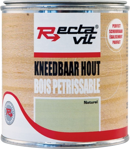 [REC-125225]  Kneedbaar Hout Naturel 0,25L
