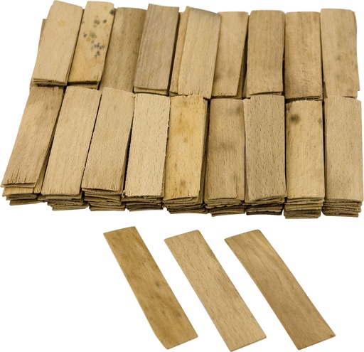 [REC-106685]  Cales en bois (1 mm) Naturel 1000st/pc