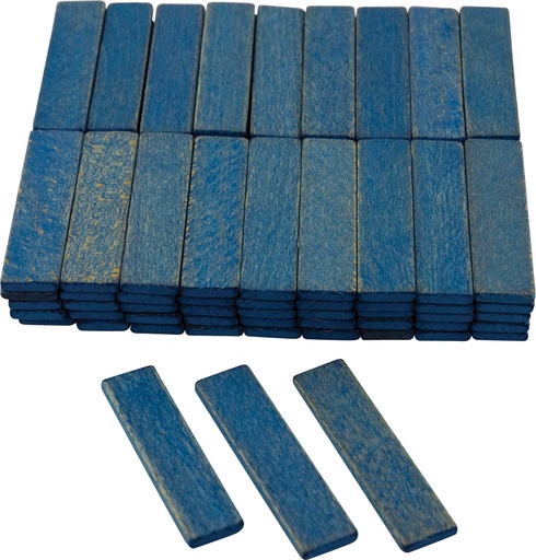 [REC-106796]  Cales en bois (5 mm) Bleu 1000st/pc