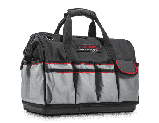 [CRO-CP-TBT-B-18] CROWN 18 Inches tool mouth textile bag