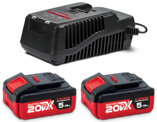 [CRO-K-R03] CROWN Energy kit 2X5Ah   + 1X CAC204001X