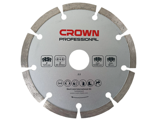 [CRO-CADD-C22125] crown Diamantschijf, 125mm, 2 schijven, compatibel met CT13525-125-CADD-C22125